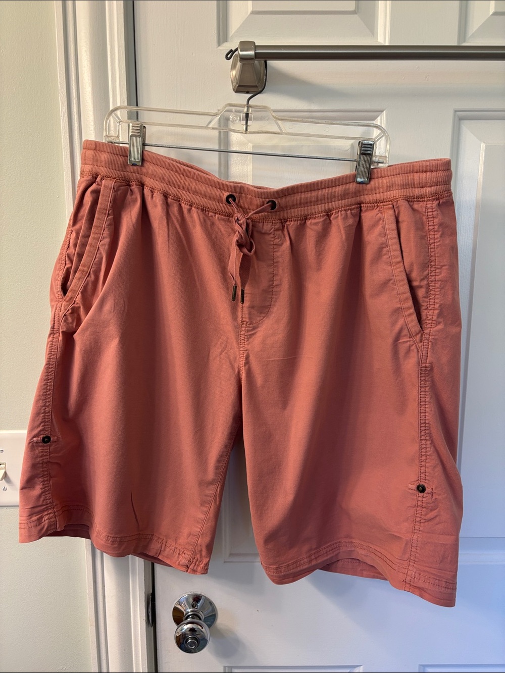 L.L. Bean Coral Drawstring Bermuda Shorts